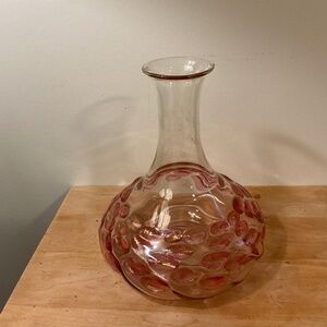 Hand blown bubble Glass decanter